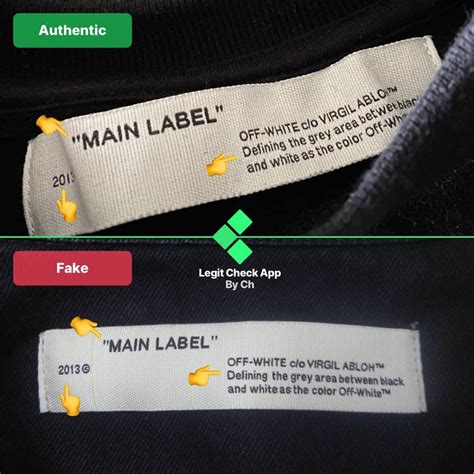 off white replica clothing|real off white tag.